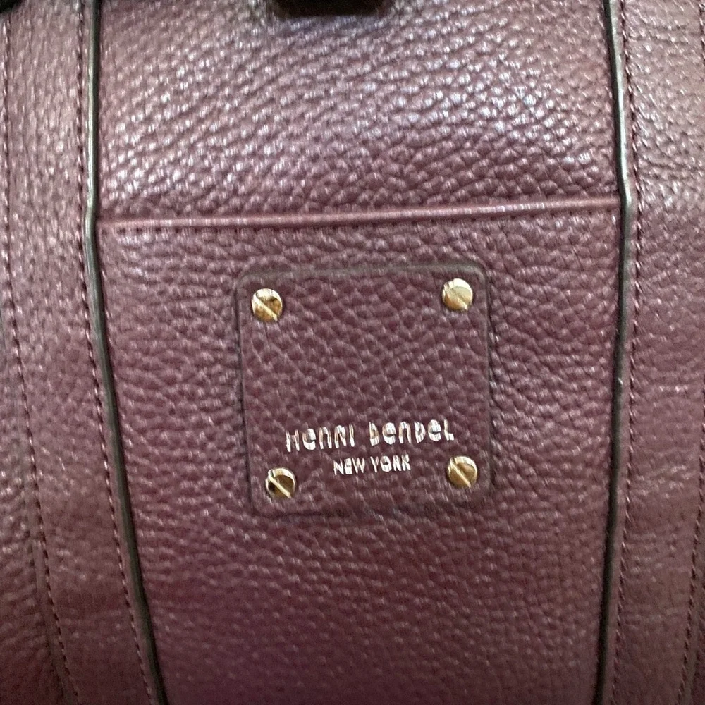 Henri Bendel small leather jetsetter convertible backpack (Oxblood - Picture 8 of 16